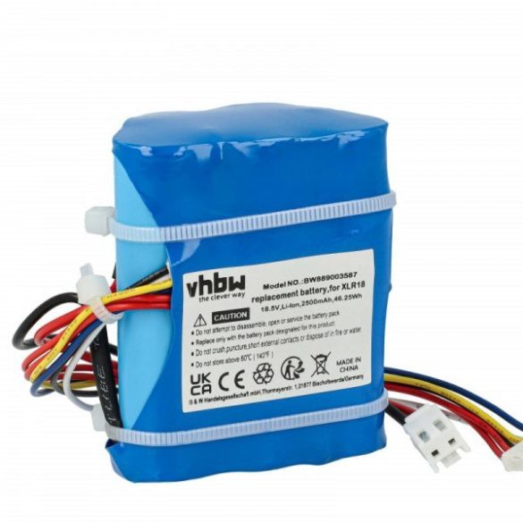 DeLonghi XLR18 for DeLonghi 2500mAh, 18.5V, Li-Ion - Utángyártott porszívó akku