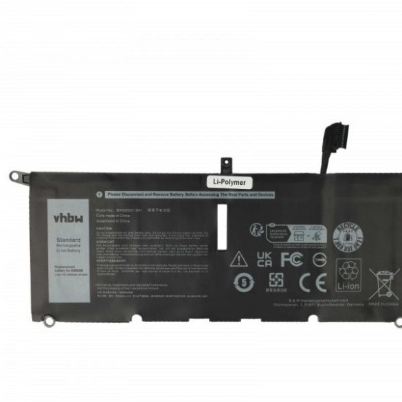 Dell H754V, DXGH8, 0V48RM, 0H754V, HK6N5, DGV24 - 4400 mAh 7.6 V Li-polymer - Utángyártott notebook akku