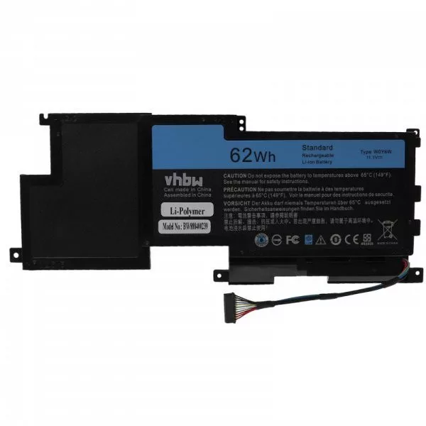 Dell 09F233, W0Y6W, WOY6W - 5500 mAh 11.1 V Li-polymer - Utángyártott notebook akku Dell 09F233, W0Y6W, WOY6W - 5500 mAh 11.1 V Li-polymer - Utángyártott notebook akku