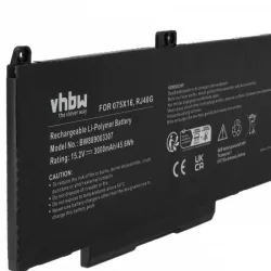   Dell RJ40G, 075X16 - 3000 mAh 15.2 V Li-Ion - Utángyártott notebook akku - VHBW