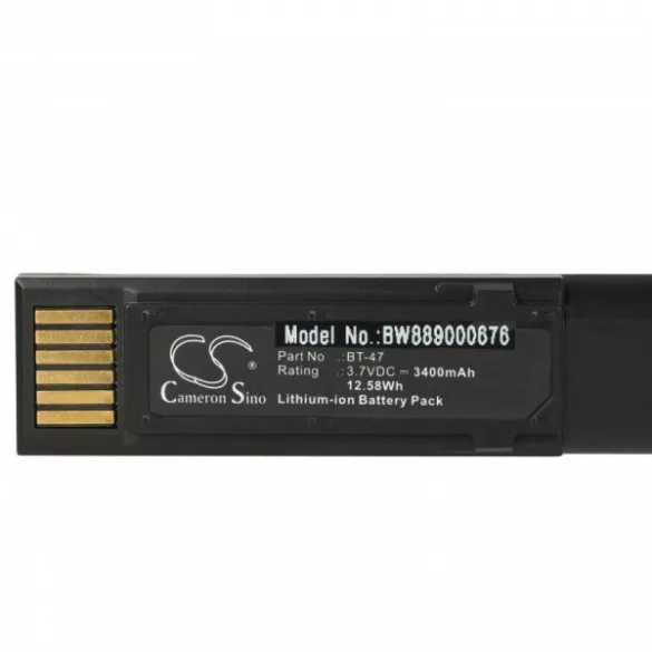 Datalogic 128004721, BT-47, RBP-GM45 - 3400 mAh 3.7 V Li-Ion Utángyártott vonalkód olvasó akku - VHBW