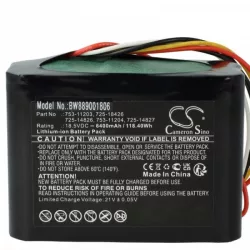   Fűnyíró Cub Cadet 725-14826, 725-14827, 725-18426 - 6400 mAh 18.5 V Li-Ion - Utángyártott akku - VHBW