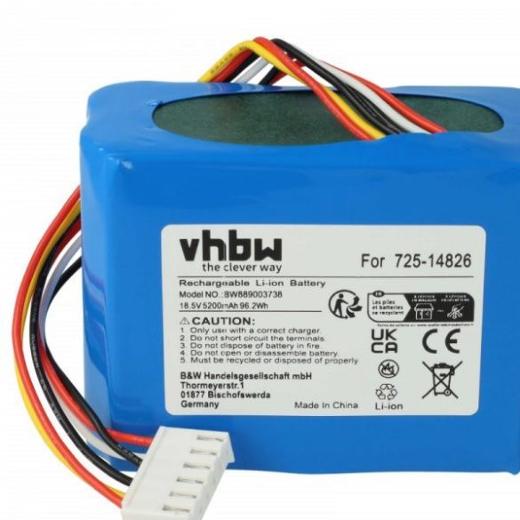 Fűnyíró Cub Cadet 725-14826, 725-14827, 725-18426 - 5200 mAh 18.5 V Li-Ion - Utángyártott akku