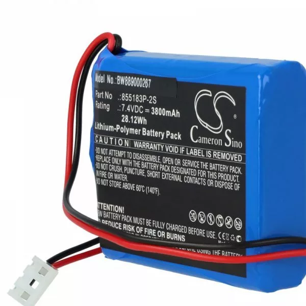 Egészségügyi eszköz - CONTEC 855183P-2S - 3800 mAh 7.4 V Li-polymer - Utángyártott akku