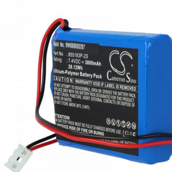 Egészségügyi eszköz - CONTEC 855183P-2S - 3800 mAh 7.4 V Li-polymer - Utángyártott akku