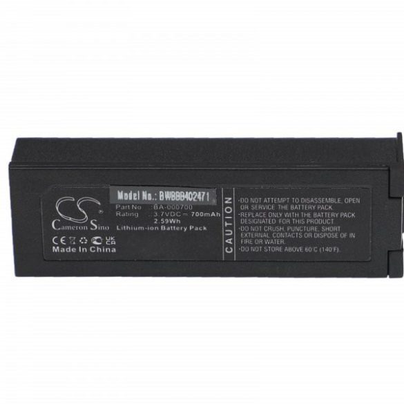 CipherLab BA-000700 - 700 mAh 3.7 V Li-Ion Utángyártott vonalkód olvasó akku