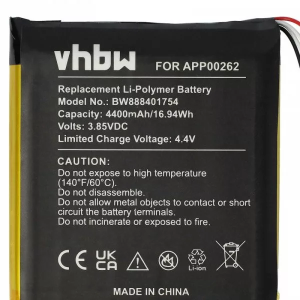 Caterpillar 1ICP8/59/66 - 4400 mAh 3.85 V Li-polymer + fekete csatlakozó - Utángyártott telefon akku