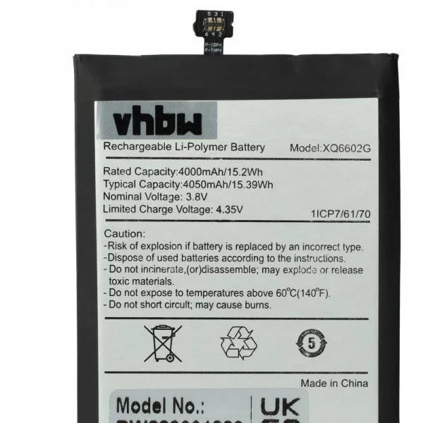 CAT XQ6602G - 4000 mAh 3.8 V Li-polymer - Utángyártott telefon akku