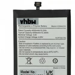   CAT XQ6602G - 4000 mAh 3.8 V Li-polymer - Utángyártott telefon akku