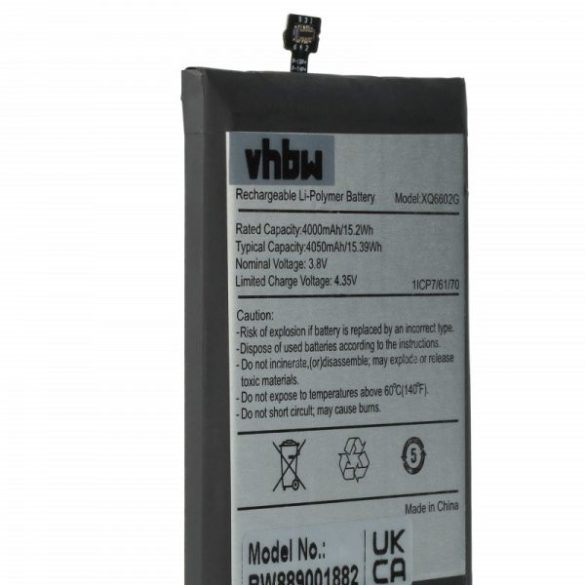 CAT XQ6602G - 4000 mAh 3.8 V Li-polymer - Utángyártott telefon akku