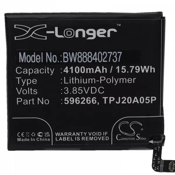 CAT 596266, TPJ20A05P - 4100 mAh 3.85 V Li-polymer - Utángyártott telefon akku