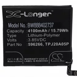   CAT 596266, TPJ20A05P - 4100 mAh 3.85 V Li-polymer - Utángyártott telefon akku