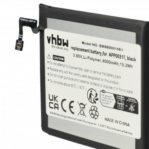 CAT / Caterpillar APP00317 - 4000 mAh 3.8 V Li-polymer - Utángyártott telefon akku