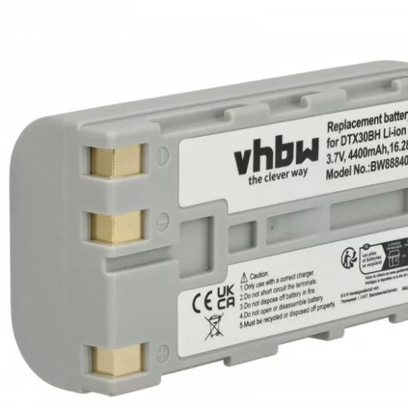 Casio HA-G20BAT, HBM-CAS3000L, FJ50L1-G - 3000 mAh 7.4 V Li-Ion Utángyártott vonalkód olvasó akku - VHBW