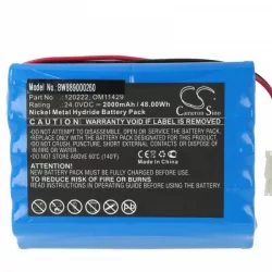   Egészségügyi eszköz - Cardioline AMED5062, 0593, 120222, 1220211-01 - 2000 mAh 24 V NiMH - Utángyártott akku