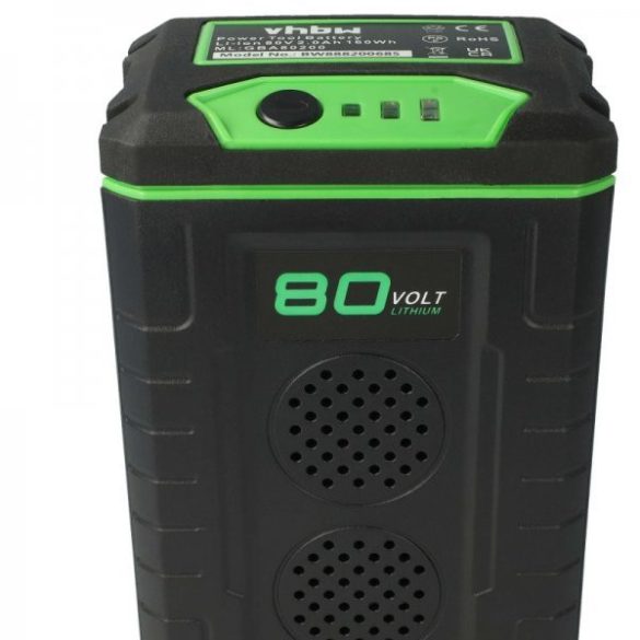 Fűnyíró Briggs & Stratton 1760265, 1760514 - 2500 mAh 80 V Li-Ion, fekete / green - Utángyártott akku