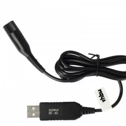   USB Töltőkábel Braun 491-5691, 81615618, 8161561, 81747675 for Braun borotva - 120 cm - Utángyártott - VHBW