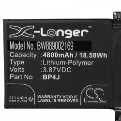   BP4J - 4800 mAh 3.87 V Li-polymer - Utángyártott telefon akku