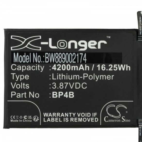 Xiaomi Mi 12 BP4B - 4200 mAh 3.87 V Li-polymer - Utángyártott telefon akku