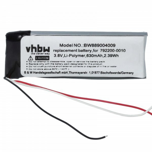   Fejhallgató -  Bose 792200-0010 - 630 mAh 3.8 V Li-Ion - Utángyártott akku