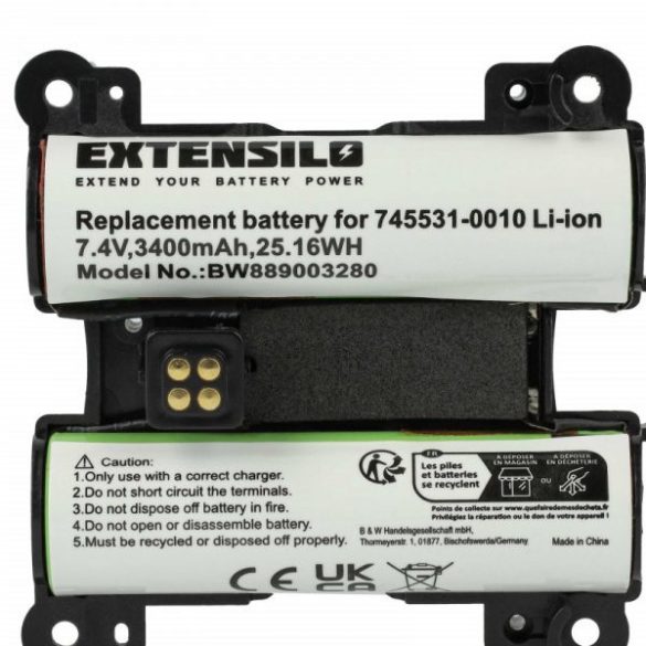 Bose 745531-0010 - Li-Ion 3400 mAh - Utángyártott hangszóró akku