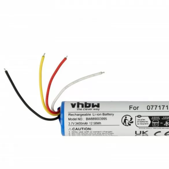 Bose 077171 - Li-Ion 3400 mAh - Utángyártott hangszóró akku - VHBW