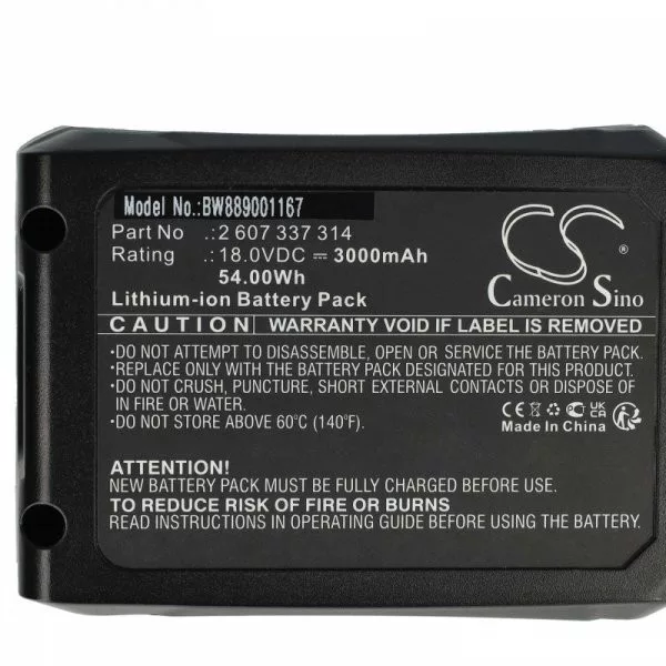 Szerszámgép akku Bosch 17004934, 1600A005B0, 17006127, 17002207 - 3000 mAh, 18 V, Li-Ion - Utángyártott akku