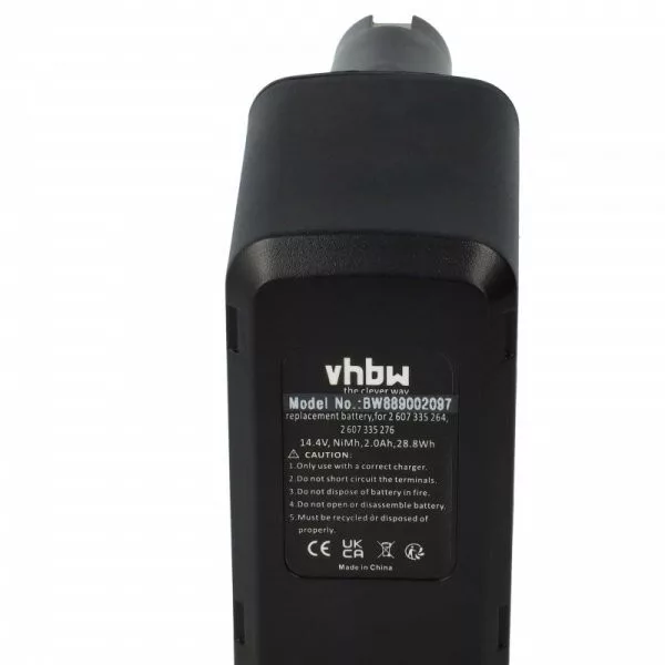 Szerszámgép akku Bosch 2 607 335 210, 2 607 335 160 - 2000 mAh, 14.4 V, NiMH - Utángyártott akku