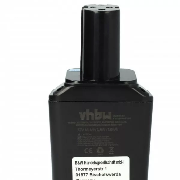 Szerszámgép akku Bosch 2 607 355 014, 2 607 335 180, 2 607 335 021 - 1500 mAh, 12 V, NiMH - Utángyártott akku