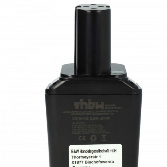 Szerszámgép akku Bosch 2 607 355 014, 2 607 335 180, 2 607 335 021 - 2500 mAh, 12 V, NiMH - Utángyártott akku