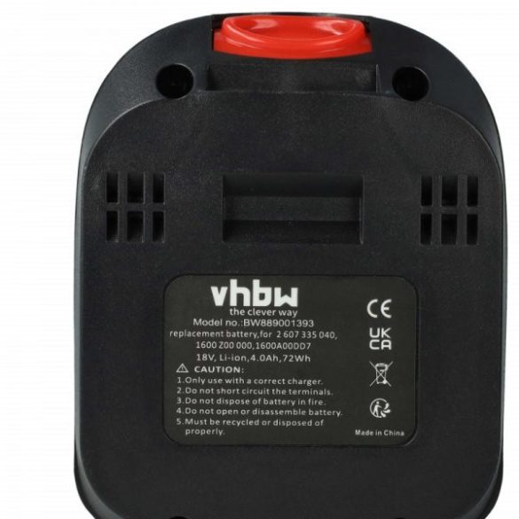 Szerszámgép akku Bosch 1 600 Z00 000, 1 600 A00 DD7 - 4000 mAh, 18 V, Li-Ion - Utángyártott akku