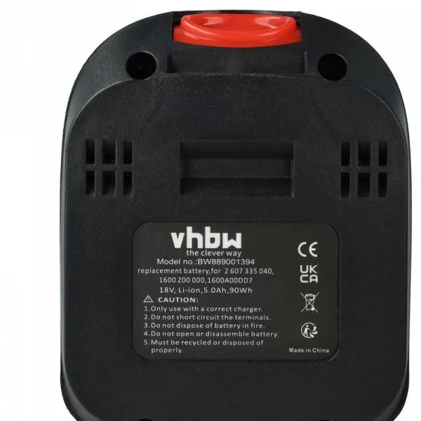Szerszámgép akku Bosch 1 600 Z00 000, 1 600 A00 DD7 - 5000 mAh, 18 V, Li-Ion - Utángyártott akku
