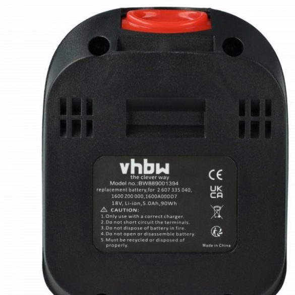 Szerszámgép akku Bosch 1 600 Z00 000, 1 600 A00 DD7 - 5000 mAh, 18 V, Li-Ion - Utángyártott akku
