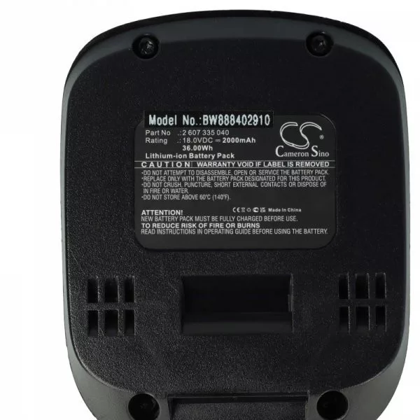 Szerszámgép akku Bosch 1 600 Z00 000, 1 600 A00 DD7 - 2000 mAh, 18 V, Li-Ion - Utángyártott akku