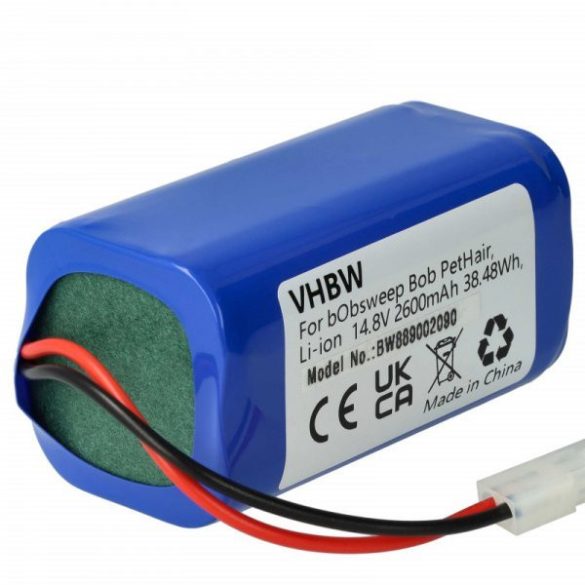 bObsweep E14040401505a for bObsweep 2600mAh, 14.4V, Li-Ion - Utángyártott porszívó akku