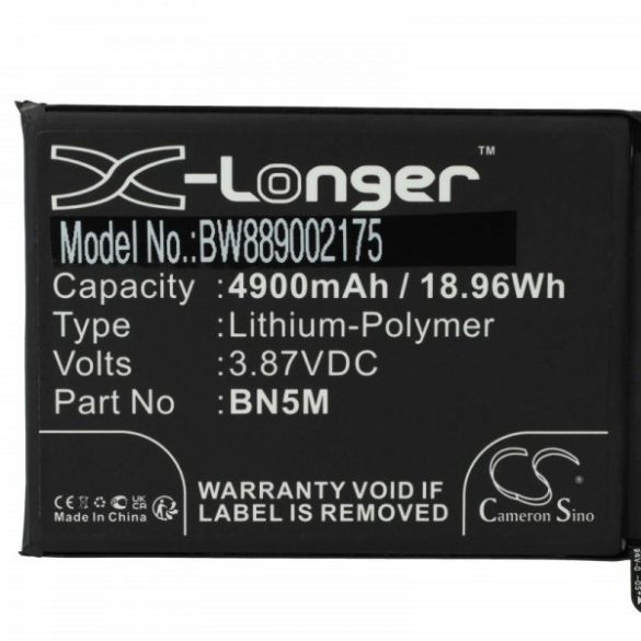 Redmi Note 12 BN5M - 4900 mAh 3.87 V Li-polymer - Utángyártott telefon akku
