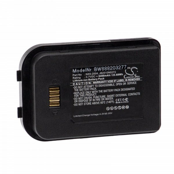 Bluebird Nautiz 6251-0A - 6400 mAh 3.7 V Li-Ion Utángyártott vonalkód olvasó akku