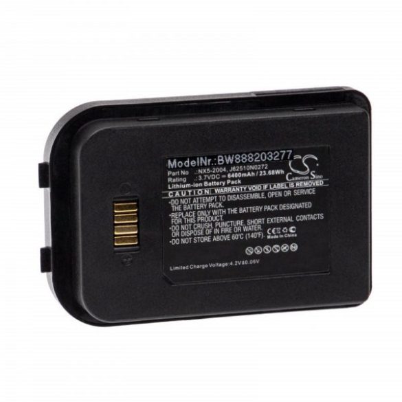 Bluebird Nautiz 6251-0A - 6400 mAh 3.7 V Li-Ion Utángyártott vonalkód olvasó akku
