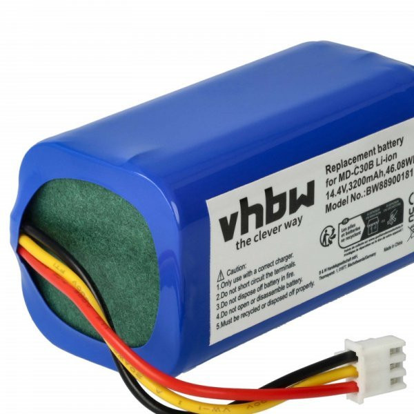 BLAUPUNKT D071-INR-CH-4S1P, 6.60.40.02-0 for Blaupunkt 3200mAh, 14.4V, Li-Ion - Utángyártott porszívó akku
