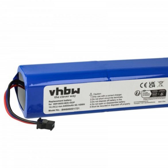 akku Proscenic M7 Pro, M8 Pro, Lydsto R1, Roidmi Eve Plus 6400mAh, 14.4V, Li-Ion - Utángyártott porszívó akku
