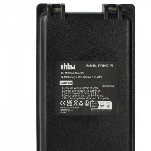 Autec MH0707L, NC0707L - 2300 mAh 7.2 V NiMH Utángyártott távirányító akku