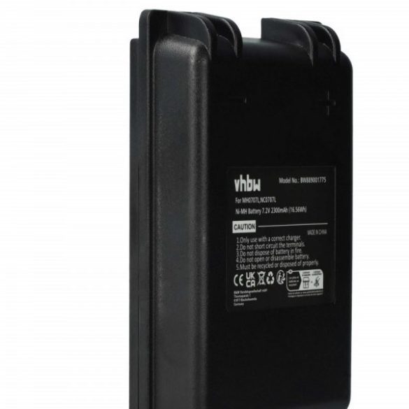 Autec MH0707L, NC0707L - 2300 mAh 7.2 V NiMH Utángyártott távirányító akku