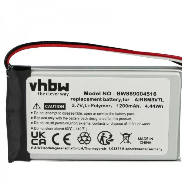 Autec R0BATT00E0018, BH3V7L, AIRBM3V7L - 1200 mAh 3.7 V Li-polymer Utángyártott távirányító akku