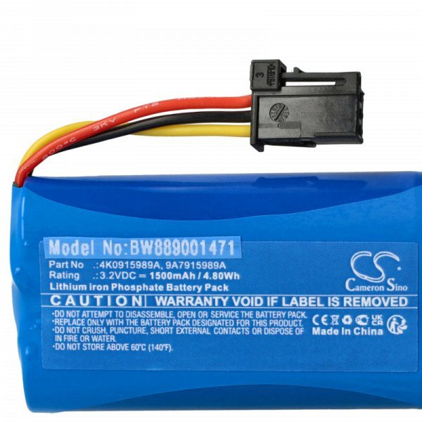   Audi 4M0 907 486, 4K0915989A - 1500 mAh 3.2 V LiFePO4 - Utángyártott vészvilágítás Akku
