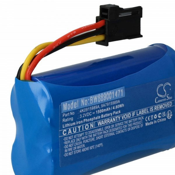 Audi 4M0 907 486, 4K0915989A - 1500 mAh 3.2 V LiFePO4 - Utángyártott vészvilágítás Akku