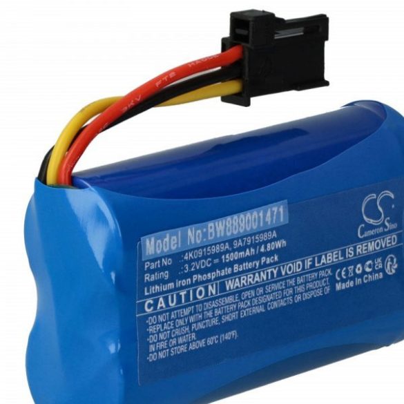 Audi 4M0 907 486, 4K0915989A - 1500 mAh 3.2 V LiFePO4 - Utángyártott vészvilágítás Akku