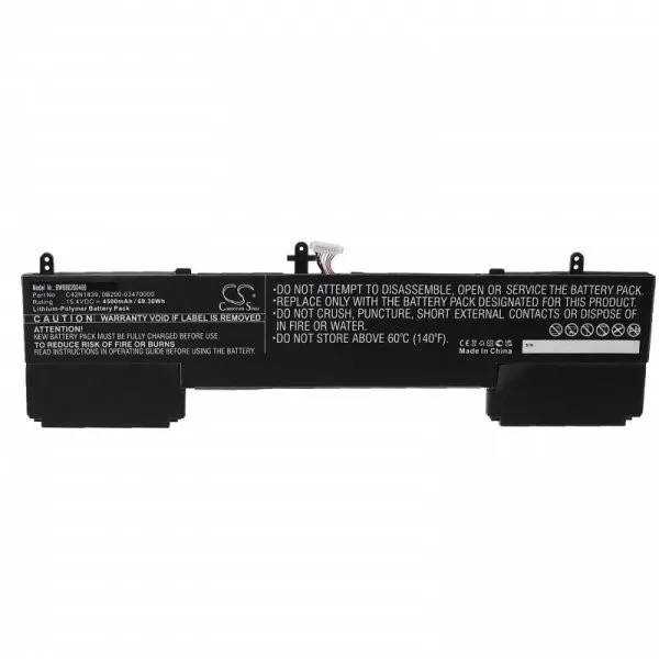 Asus C42N1839, 0B200-03470000 - 4500 mAh 15.4 V Li-polymer, fekete - Utángyártott notebook akku Asus C42N1839, 0B200-03470000 - 4500 mAh 15.4 V Li-polymer, fekete - Utángyártott notebook akku