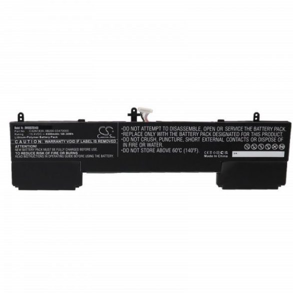 Asus C42N1839, 0B200-03470000 - 4500 mAh 15.4 V Li-polymer, fekete - Utángyártott notebook akku