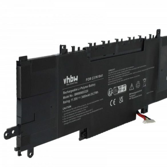 Asus 0B200-03420200, C31N1841 - 3400 mAh 11.55 V Li-polymer - Utángyártott notebook akku