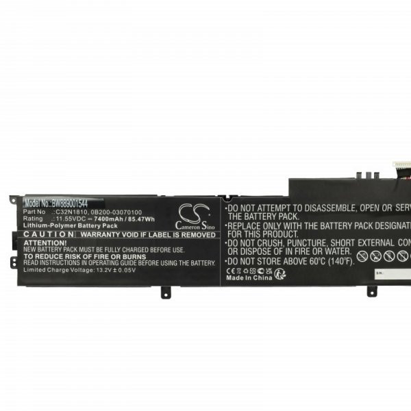 Asus 0B200-03070100, C32N1810 - 7400 mAh 11.55 V Li-polymer - Utángyártott notebook akku